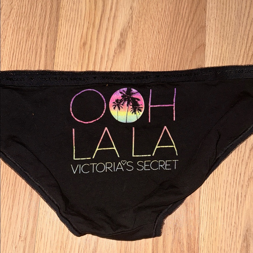 Victoria's Secret Black cotton Hiphuggers size large
